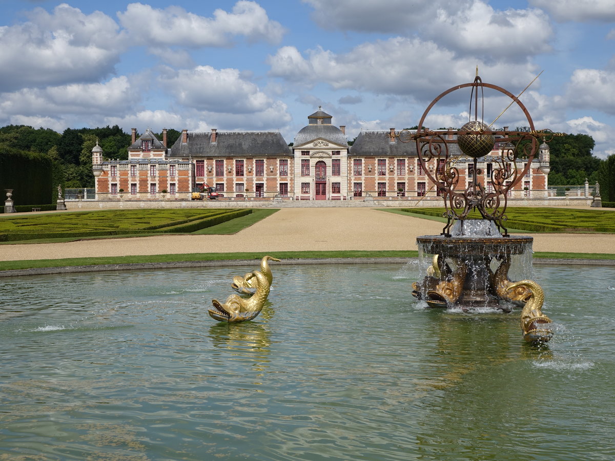 Chateau Champ-de-Bataille, erbaut von 1680 bis 1701 durch die Familie Harcourt, Architekt Louis le Vau (15.07.2016)