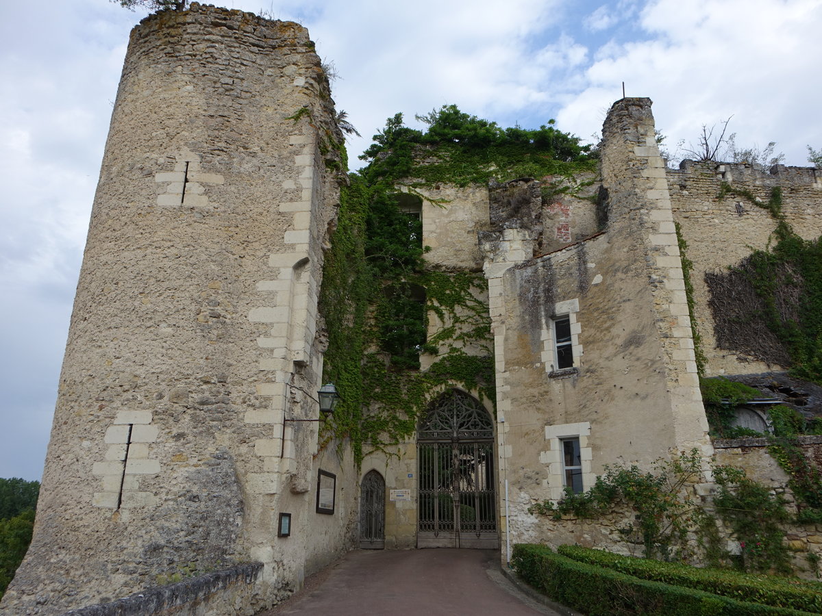 Chateau Montresor, erbaut ab dem 10. Jahrhundert durch den Grafen von Anjou Foulques Nerra, neu errichtet im 14. Jahrhundert (08.07.2017)