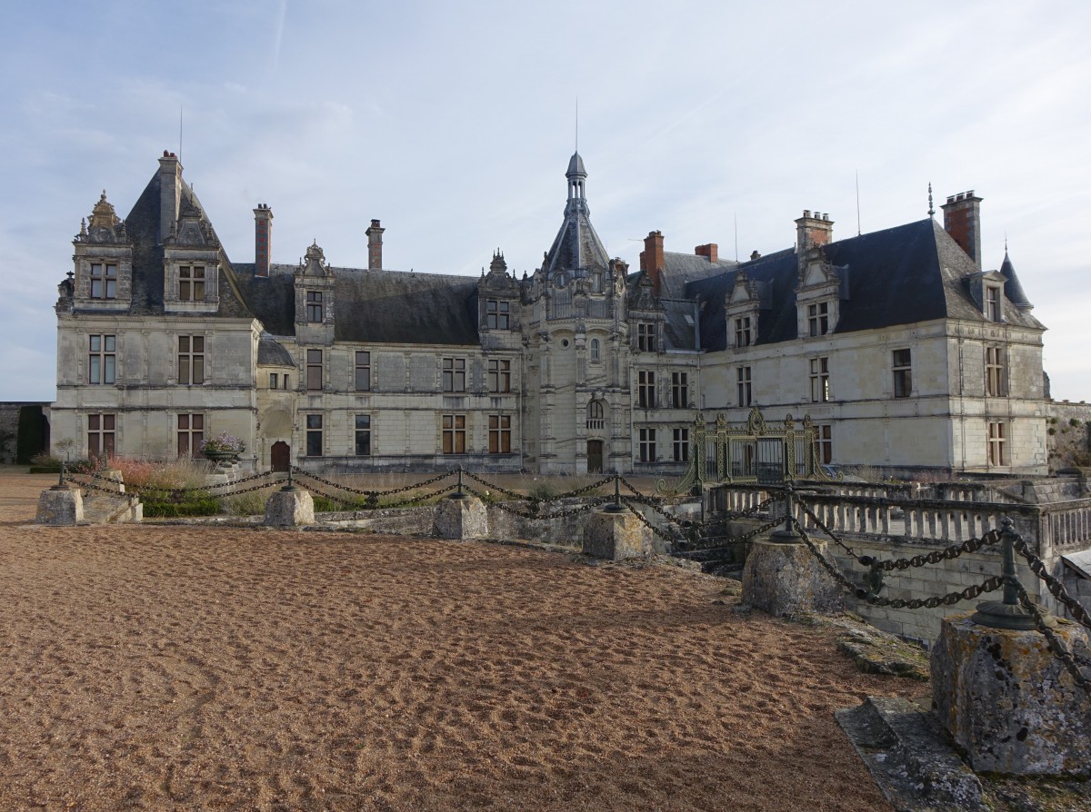 Chateau Saint-Aignan, Renaissance Schloss erbaut unter Franz I. (30.10.2015)