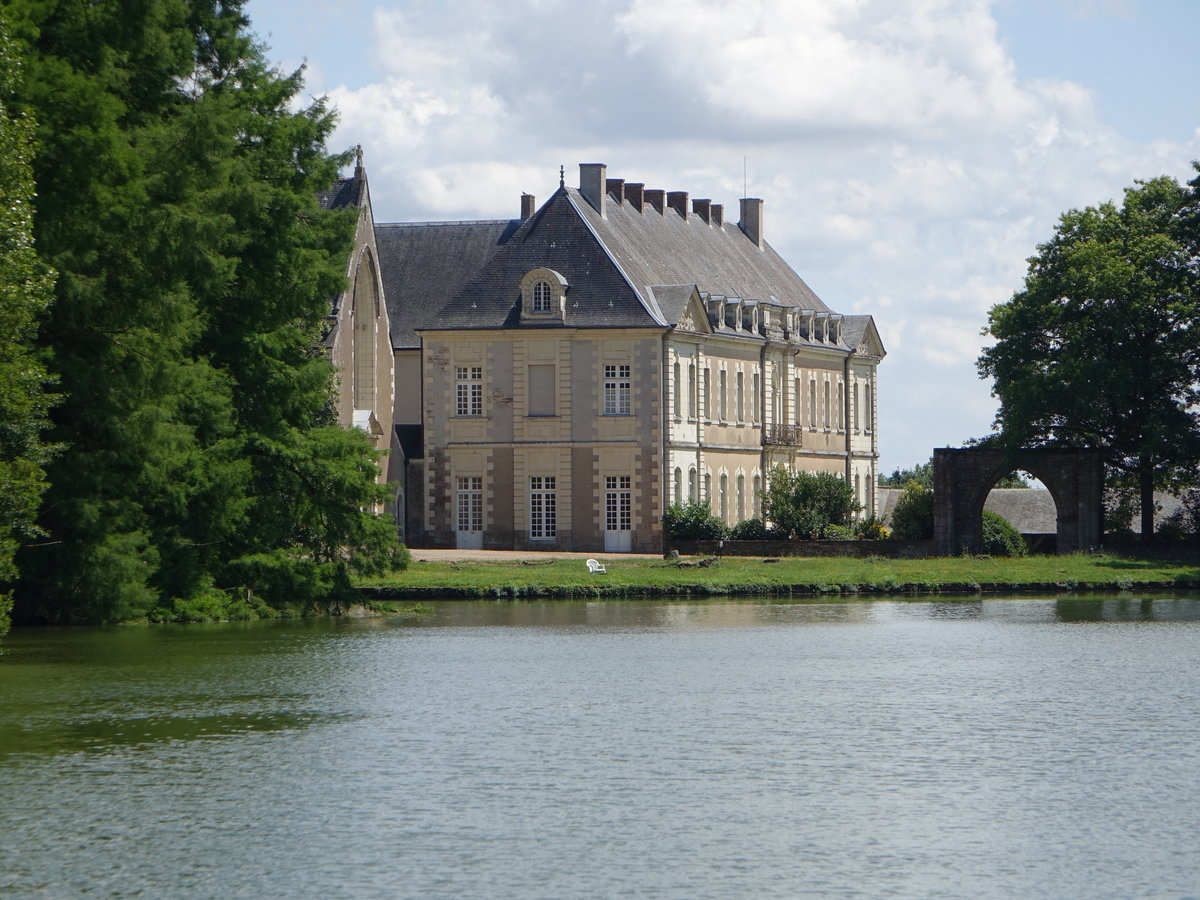 Chateaubriant, Abtei de la Meilleraye-de-Bretagne, erbaut im 18. jahrhundert, heute Trappisten Kloster (10.07.2017)