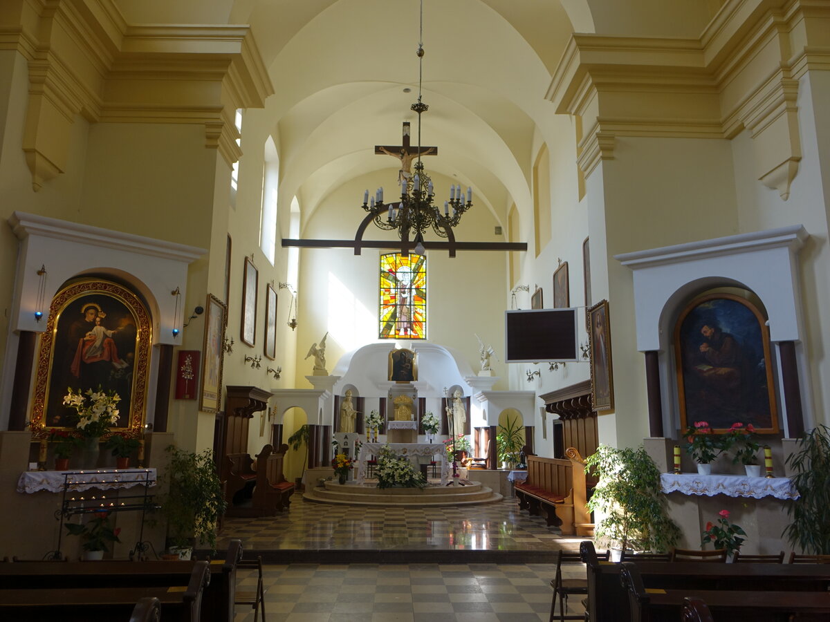 Chelm, Innenraum der Pfarrkirche St. Antonius von Padua (16.06.2021)