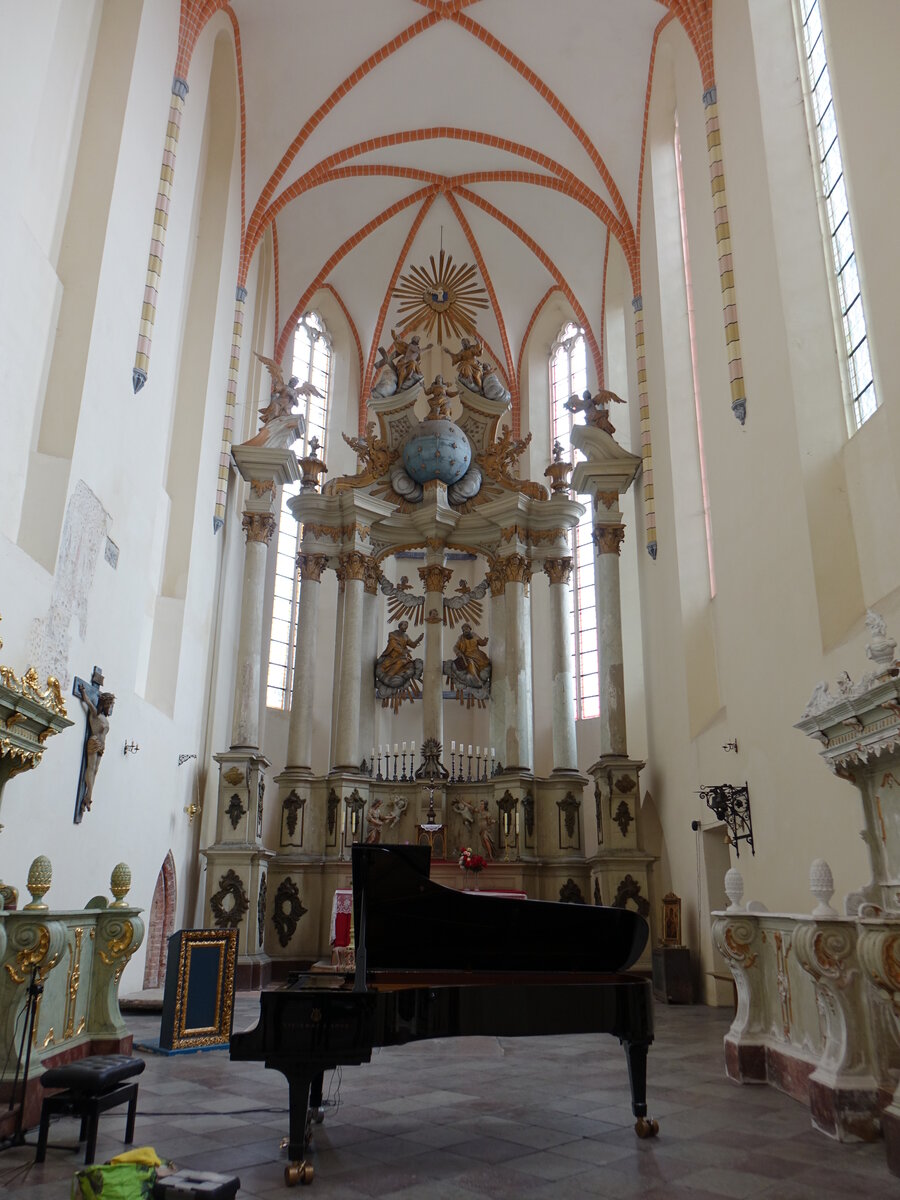 Chelmno / Kulm, Hochaltar aus dem 17. Jahrhundert in der St. Johannes Kirche (06.08.2021)