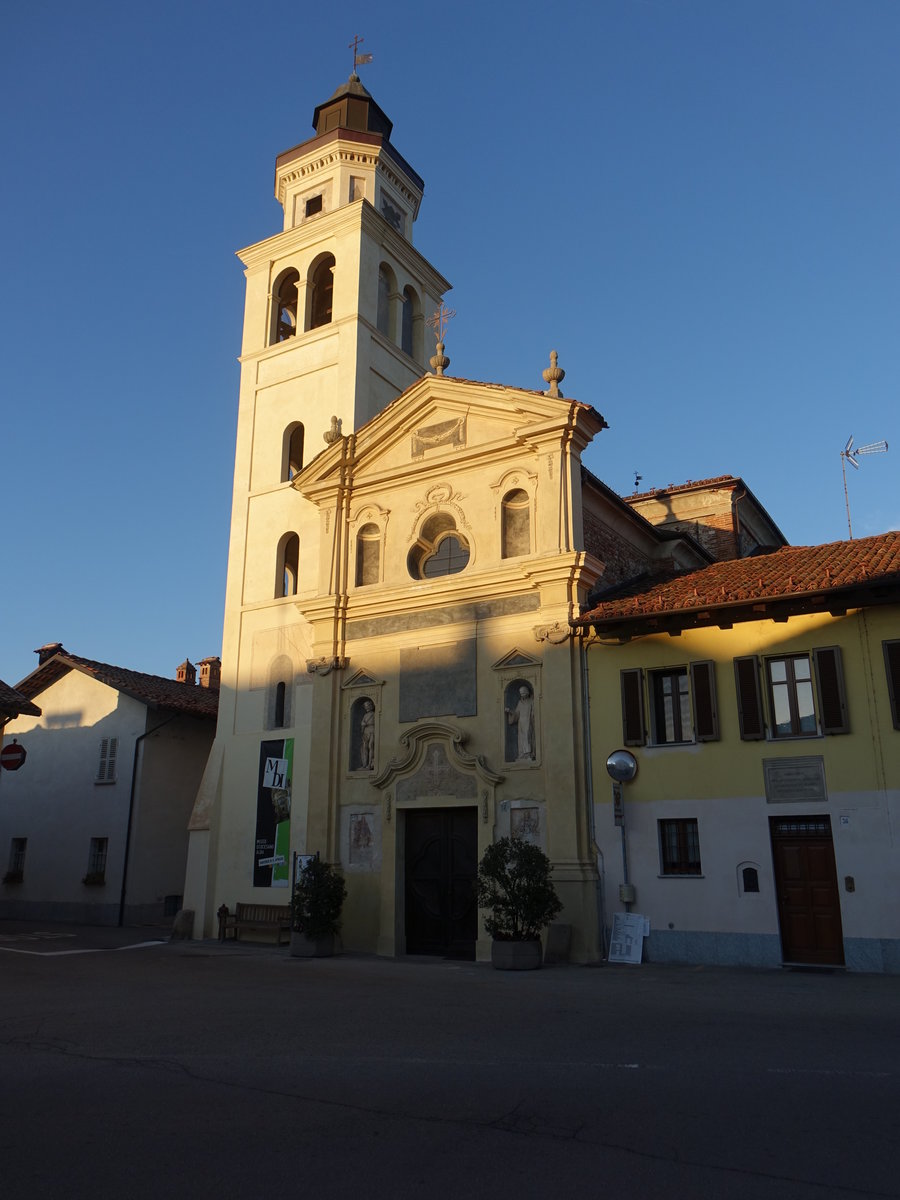 Cherasco, Pfarrkirche St. Iffredo, erbaut ab 1558 (03.10.2018)