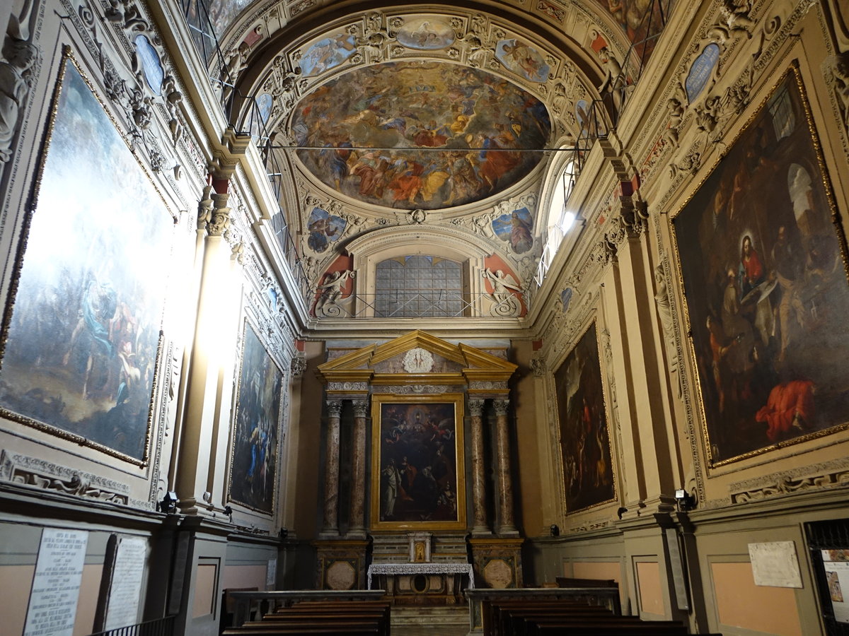 Chieri, barocke Kapelle im Dom St. Maria della Scala (04.10.2018)
