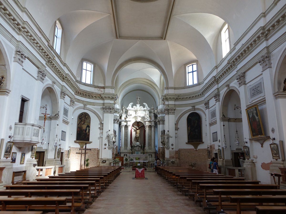 Chioggia, barocker Innenraum der San Domenico Kirche (19.09.2019)