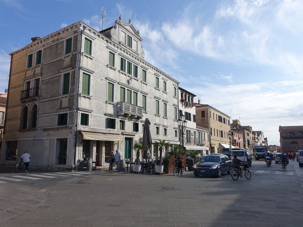 Chioggia, historische Palste am Corso del Popolo (19.09.2019)