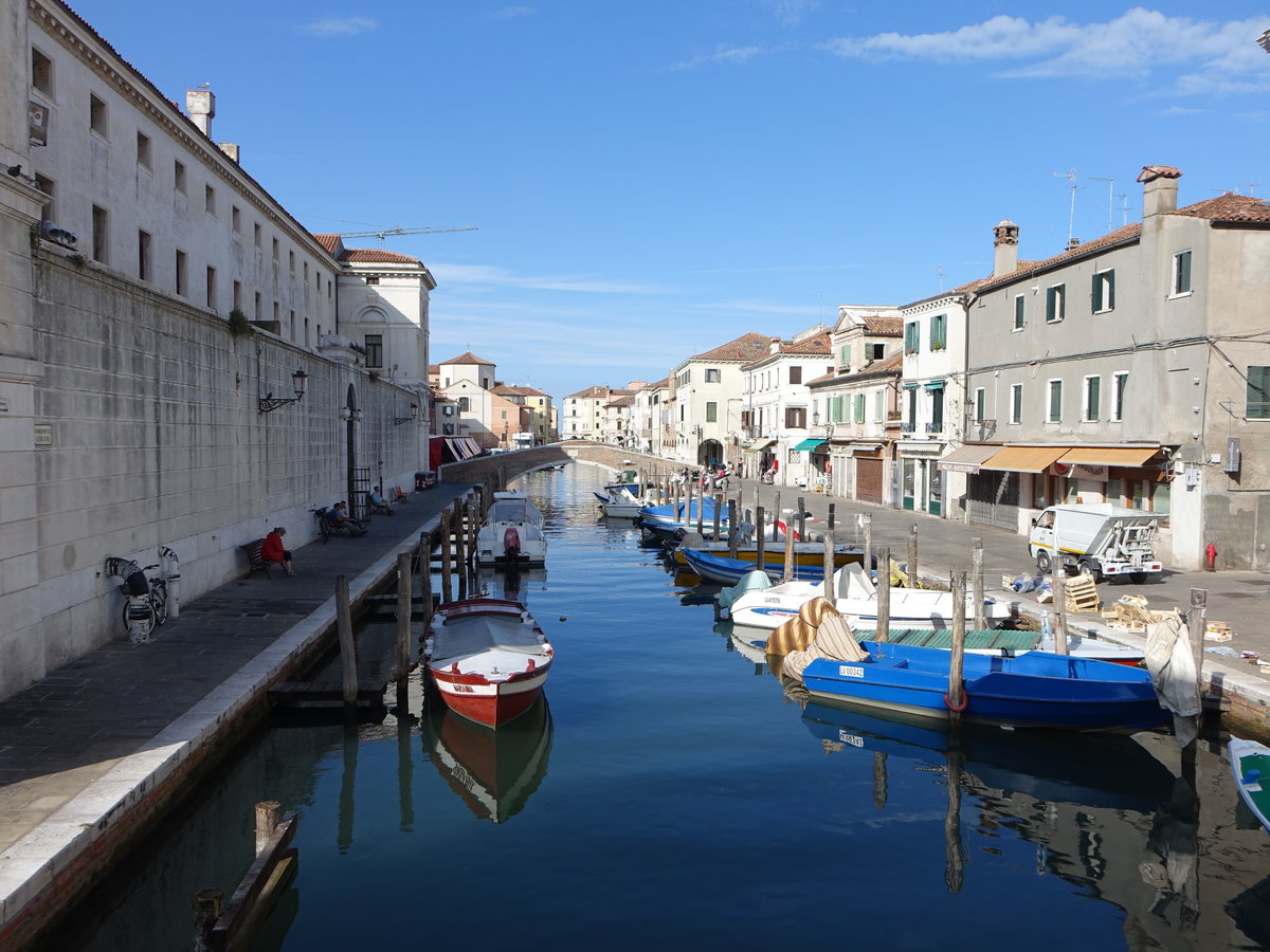 Chioggia, historische Palazzos am Canale Vena (19.09.2019)