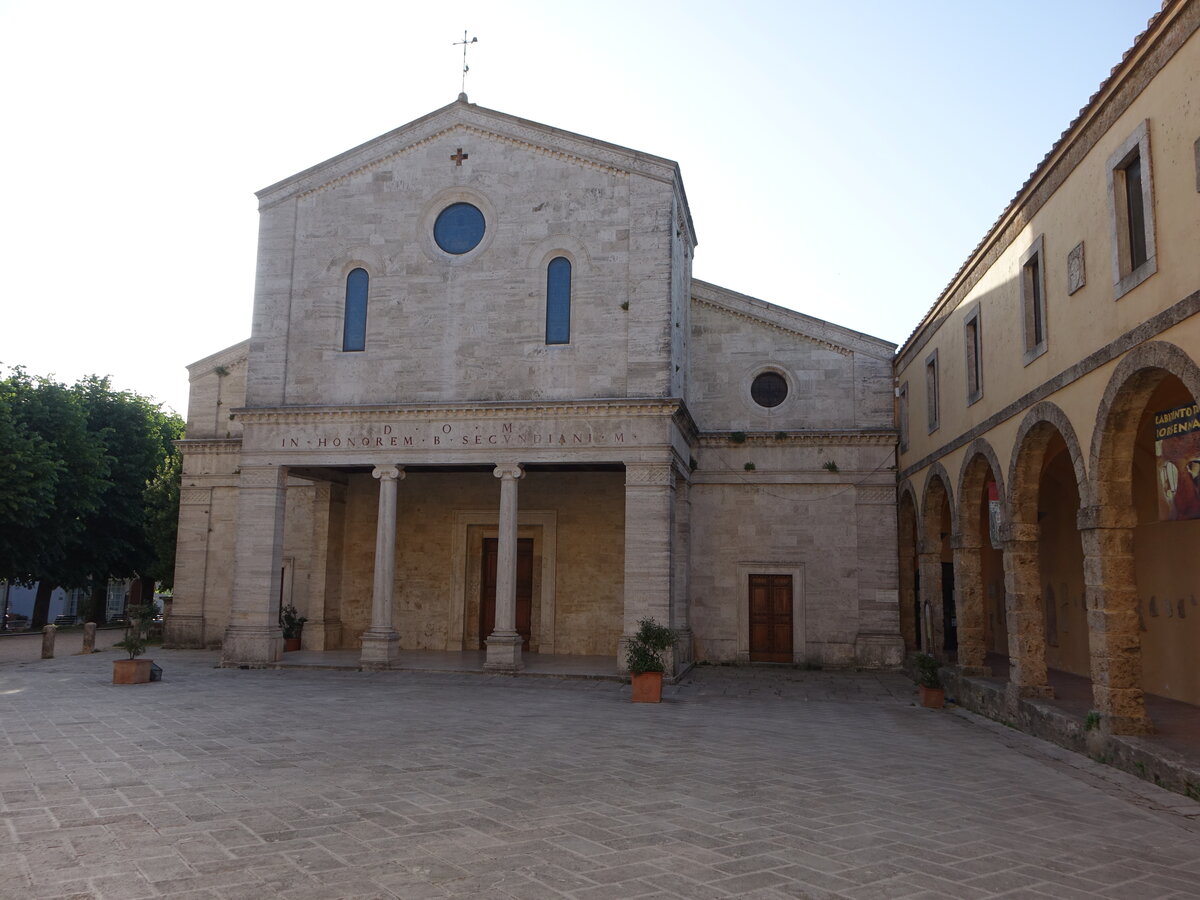 Chiusi, Kathedrale San Secondiano, gegrndet im 6. Jahrhundert, fertiggestellt 12. Jahrhundert (21.05.2022)