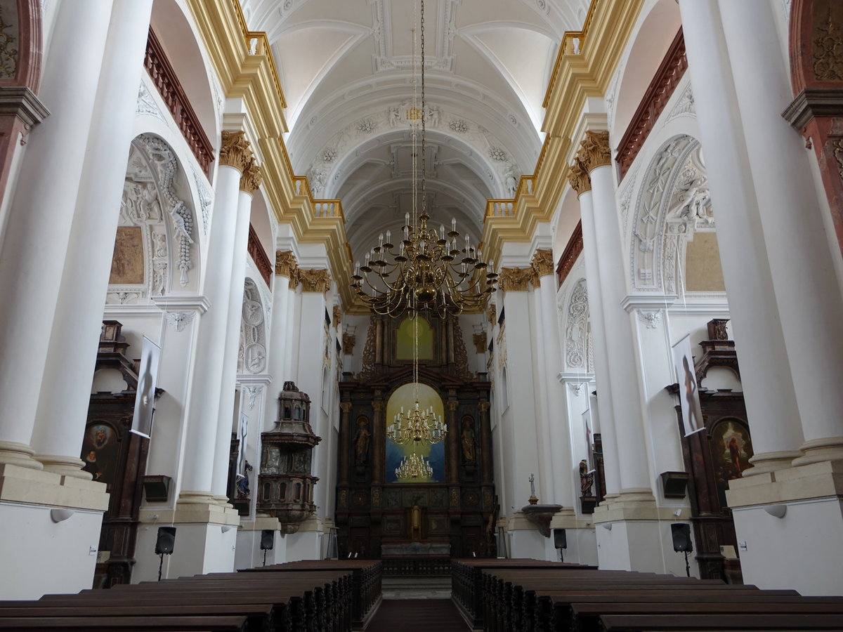 Chomutov / Komotau, Innenraum der Jesuitenkirche St. Ignatius (06.07.2019)