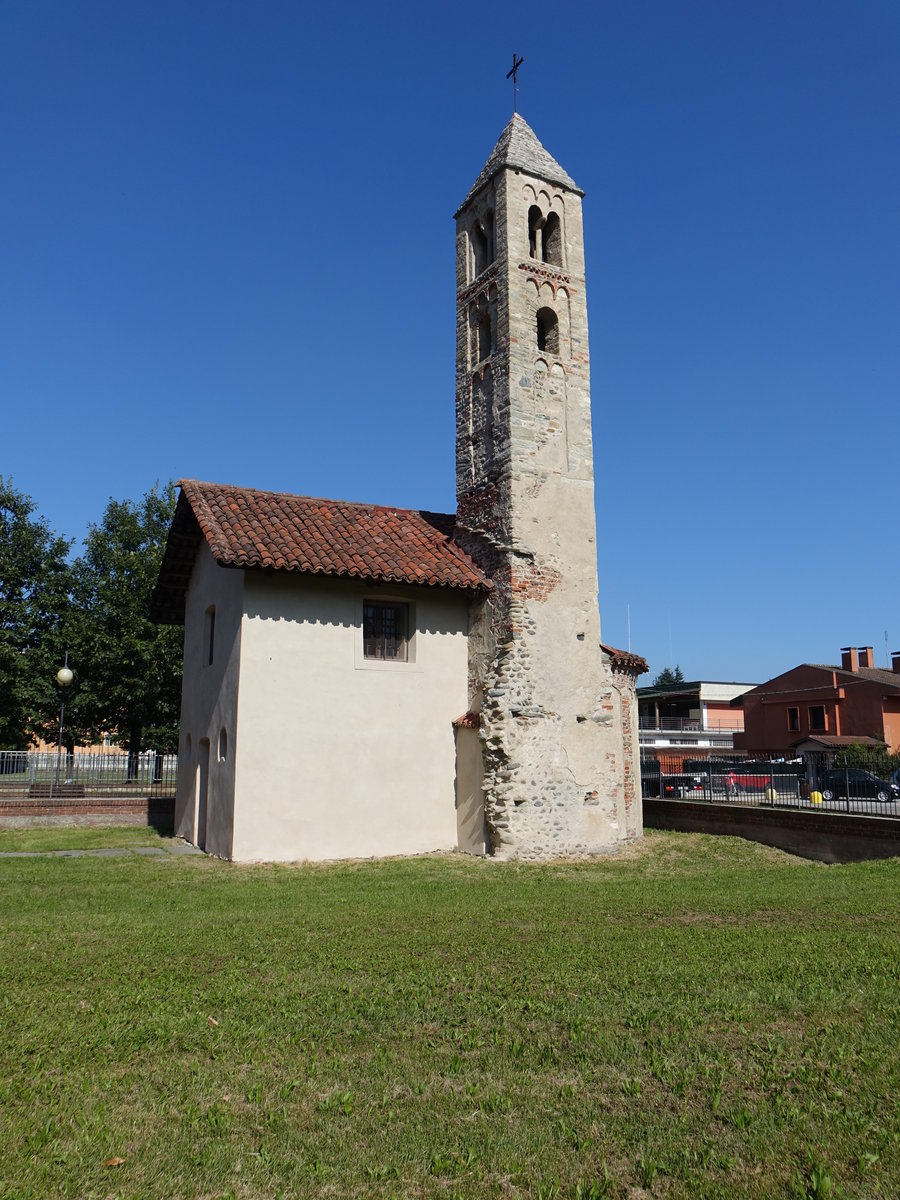 Cirie, kleine Kirche St. Maria di Spinariano mit Fresken von Domenico della Marca d`Ancona, 15. Jahrhundert (04.10.2018)