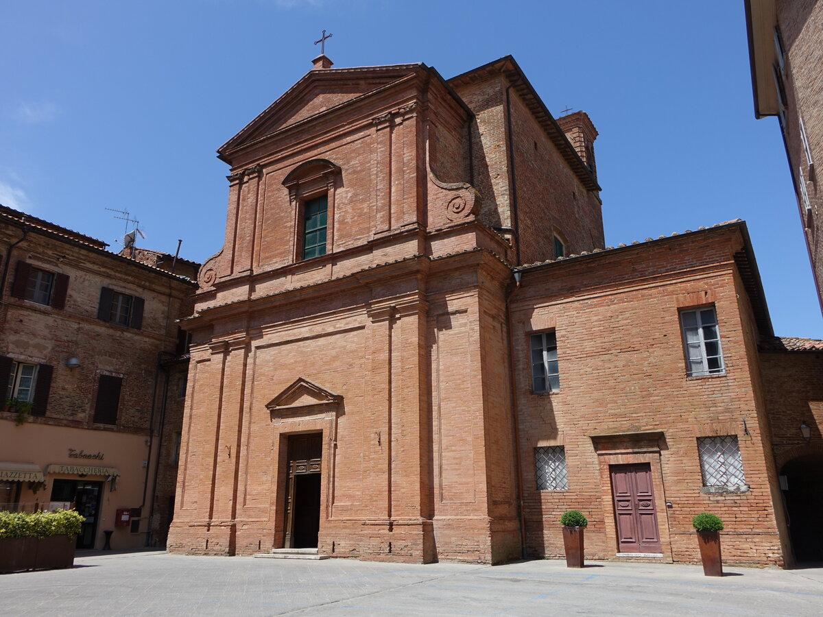 Citta della Pieve, Chiesa del Gesu an der Piazza Giuseppe Matteotti (21.05.2022)