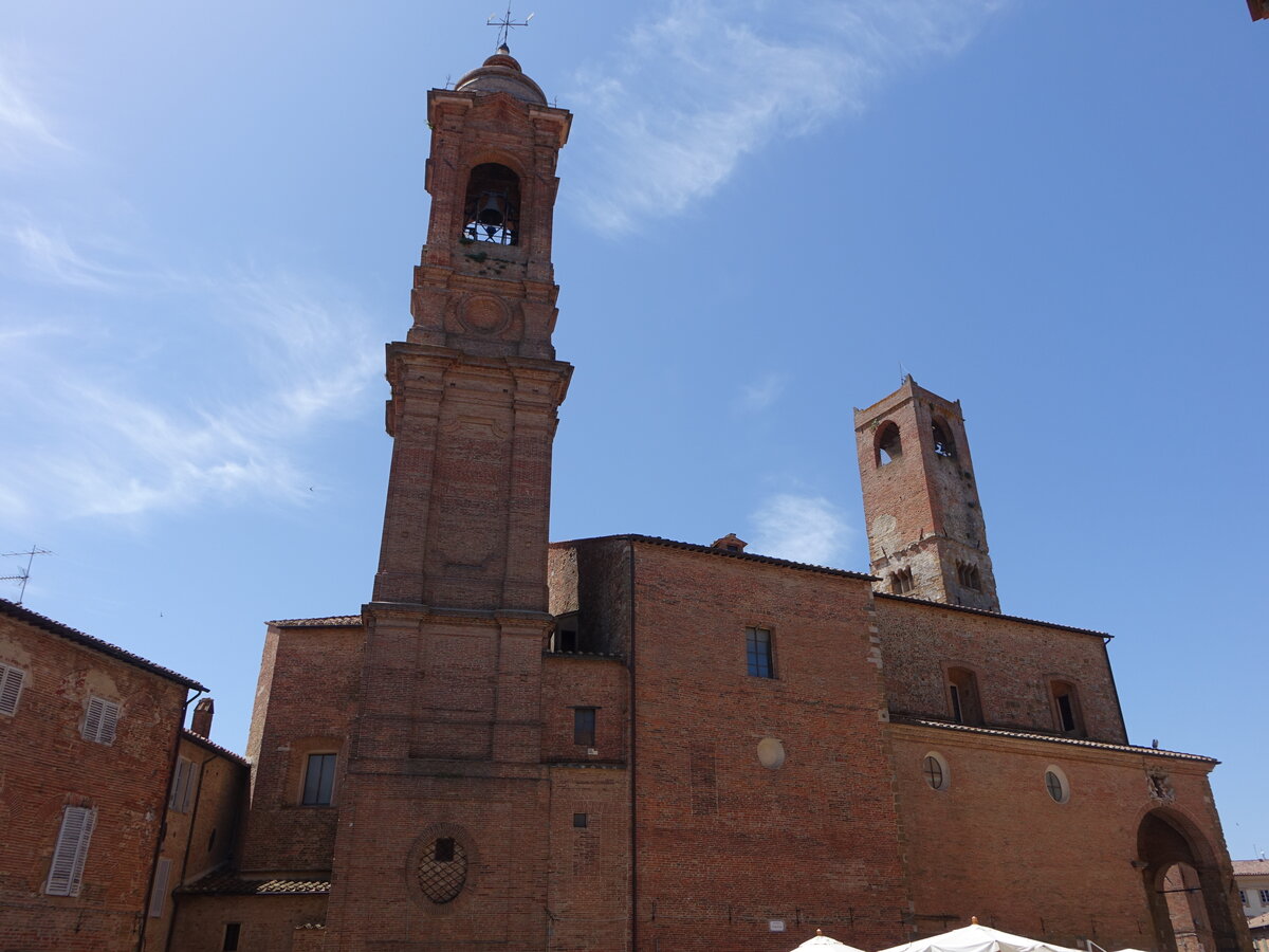 Citta della Pieve, Kathedrale San Gervasio, erbaut Ende des 13. Jahrhundert (21.05.2022)