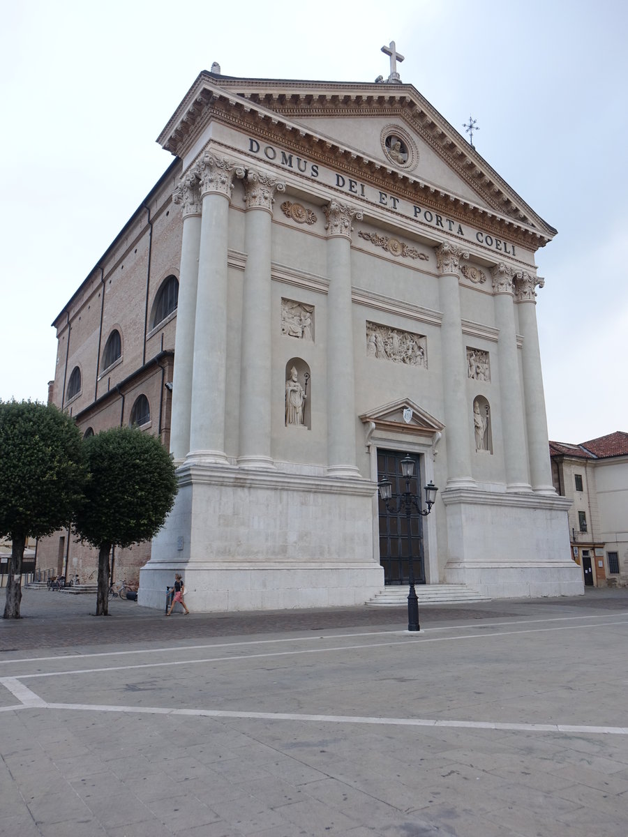 Cittadella, Pfarrkirche San Donato, neoklassizistisch, erbaut im 18. Jahrhundert durch Ottavio Bertotti Scamozzi (18.09.2019)