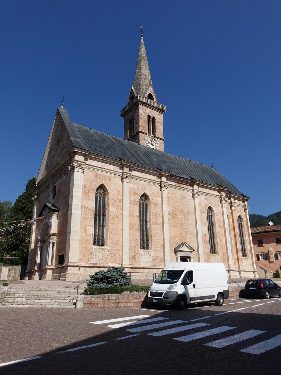 Civezzano, Pfarrkirche St. Maria Assunta, erbaut von 1512 bis 1525 von B. Clesios (16.09.2019)