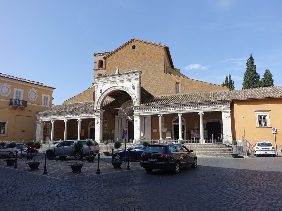 Civita Castellana, Dom St. Maria Maggiore, erbaut von 1736 bis 1740, Krypta von 1180 (24.05.2022)