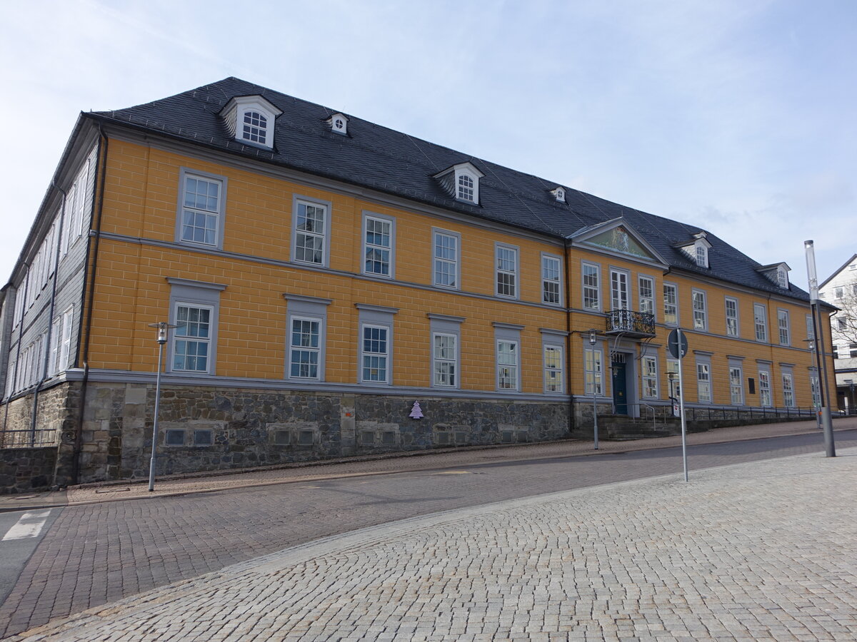 Clausthal-Zellerfeld, Landesamt fr Bergbau, Energie und Geologie, frher Sitz des Berghauptmanns (19.03.2024)