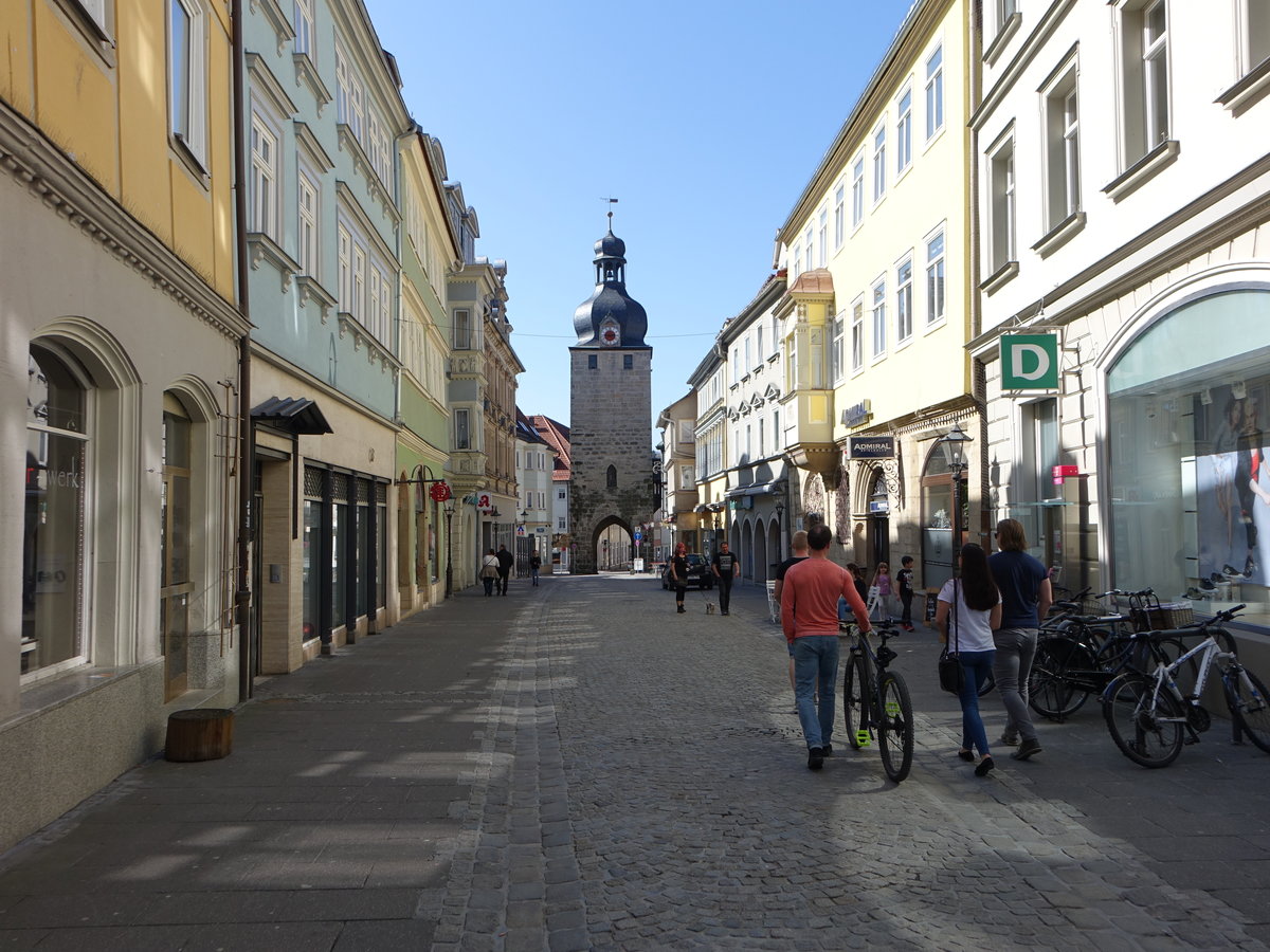 Coburg, historisches Stadttor in der Judengasse (08.04.2018)