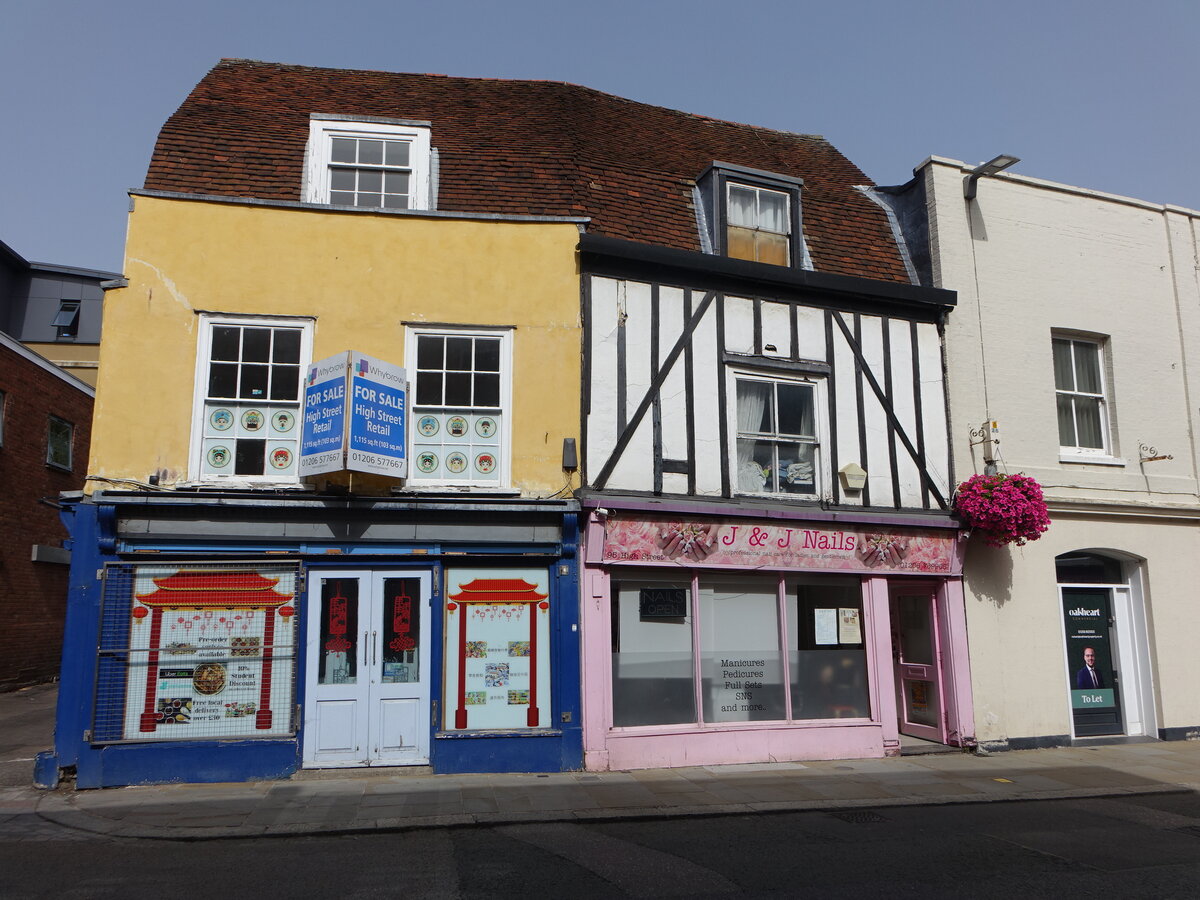 Colchester, Huser in der High Street (06.09.2023)