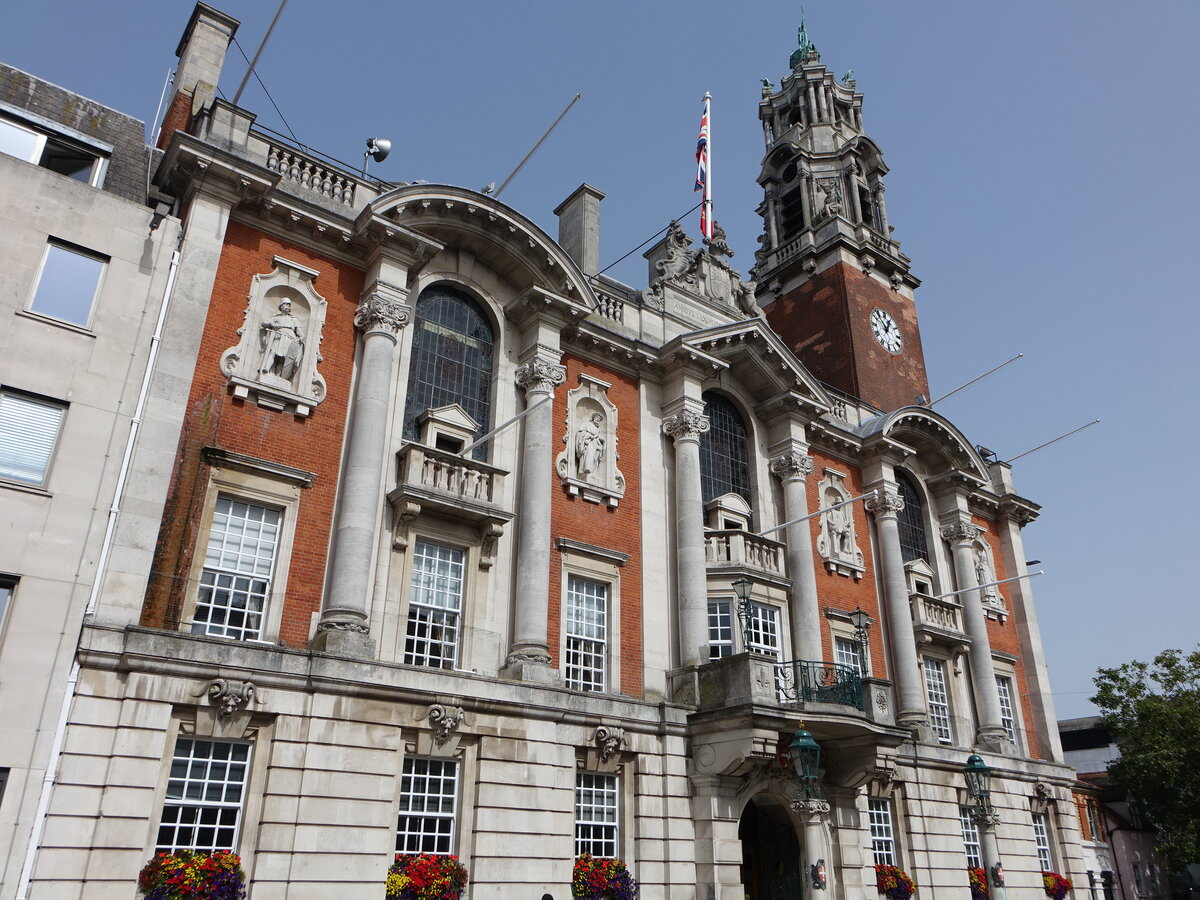 Colchester, Town Hall in der High Street, erbaut 1897 durch John Belcher (06.09.2023)