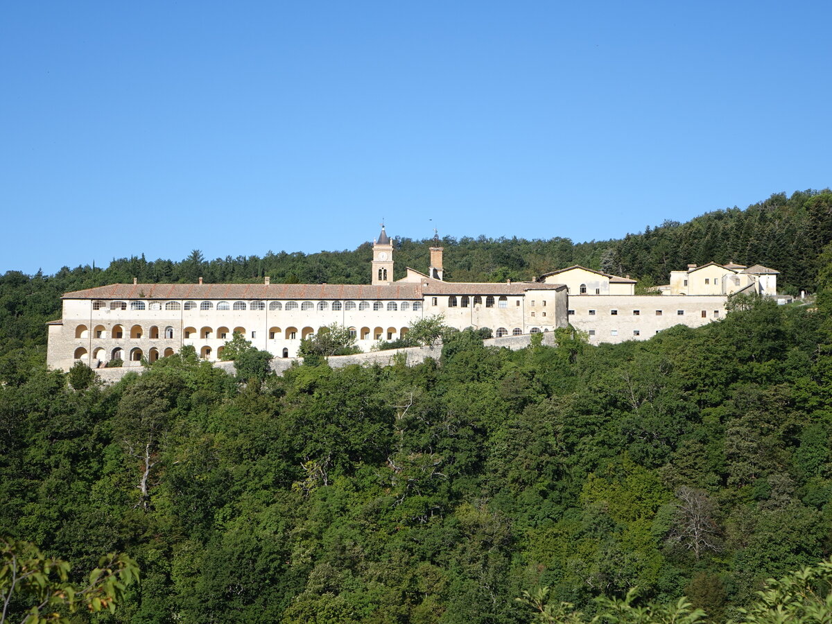 Collepardo, Abbazia di Trisulti, gegründet 996 von Dominikus von Sora, von 1204 bis 1946 Kartäuserkloster (18.09.2022)