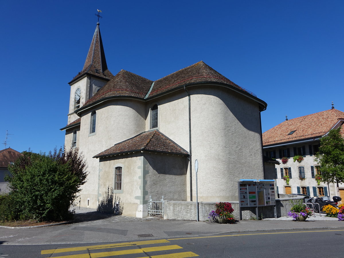 Collonge-Bellerive, Ref. Kirche, erbaut ab 1153 (05.08.2017)