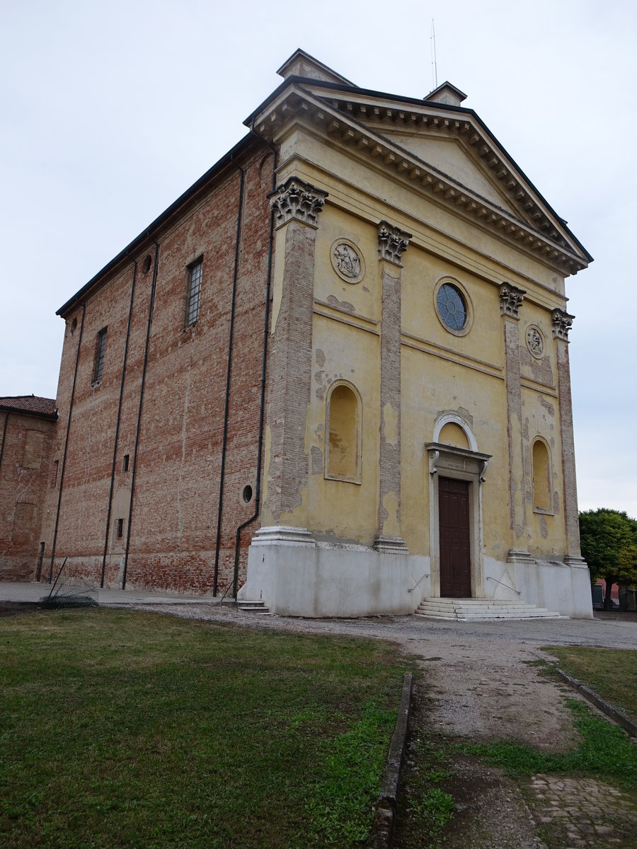 Commessagio, St. Albino Kirche, erbaut 1794 bis 1829 (10.10.2016)