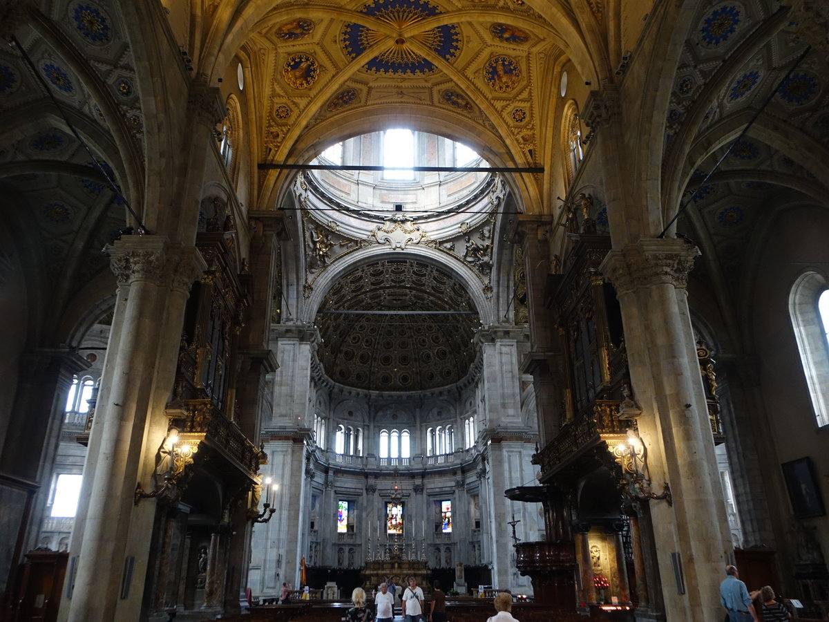 Como, Innenraum und Chor in der Kathedrale St. Maria Maggiore (21.09.2018)