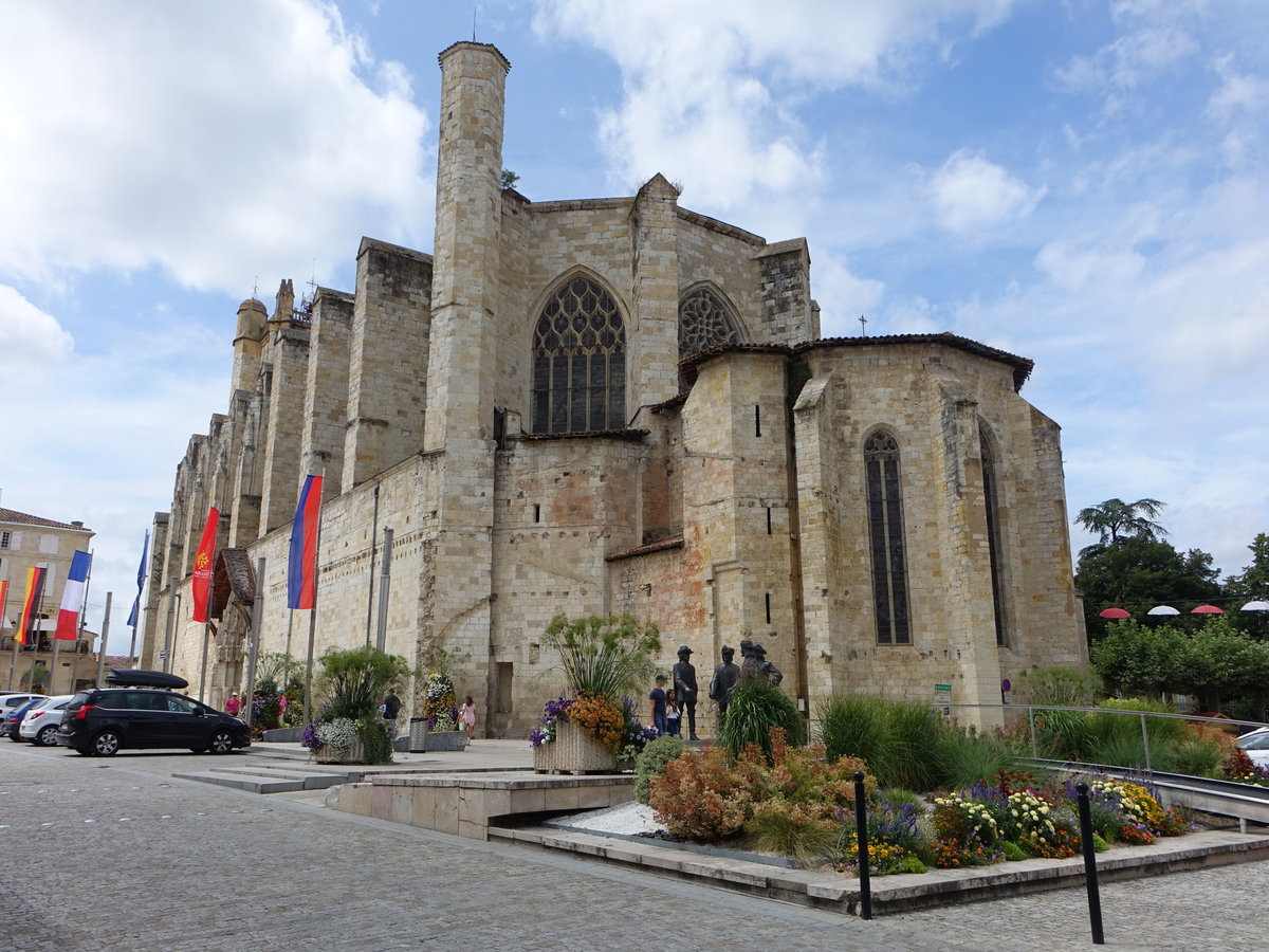 Condom, sptgotische Kathedrale Saint-Pierre, erbaut im 16. Jahrhundert (28.07.2018)