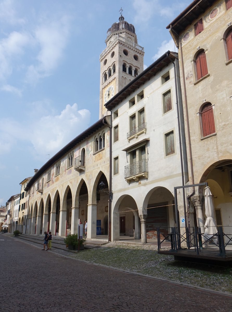 Conegliano, Scuola dei Battuti und Turm des Domes St. Maria dei Battuti (18.09.2019)