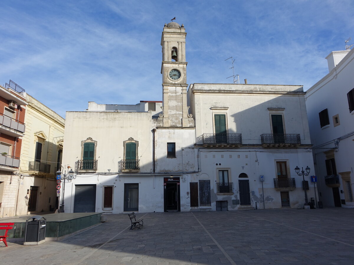 Copertino, Torre del Orologio an der Piazza del Popolo (03.03.2023)