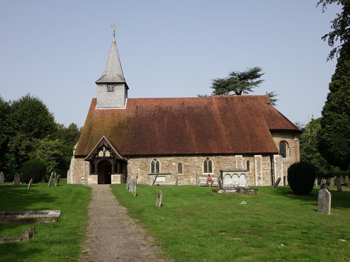 Copford, Pfarrkirche St. Michael, erbaut ab 1130 (06.09.2023)