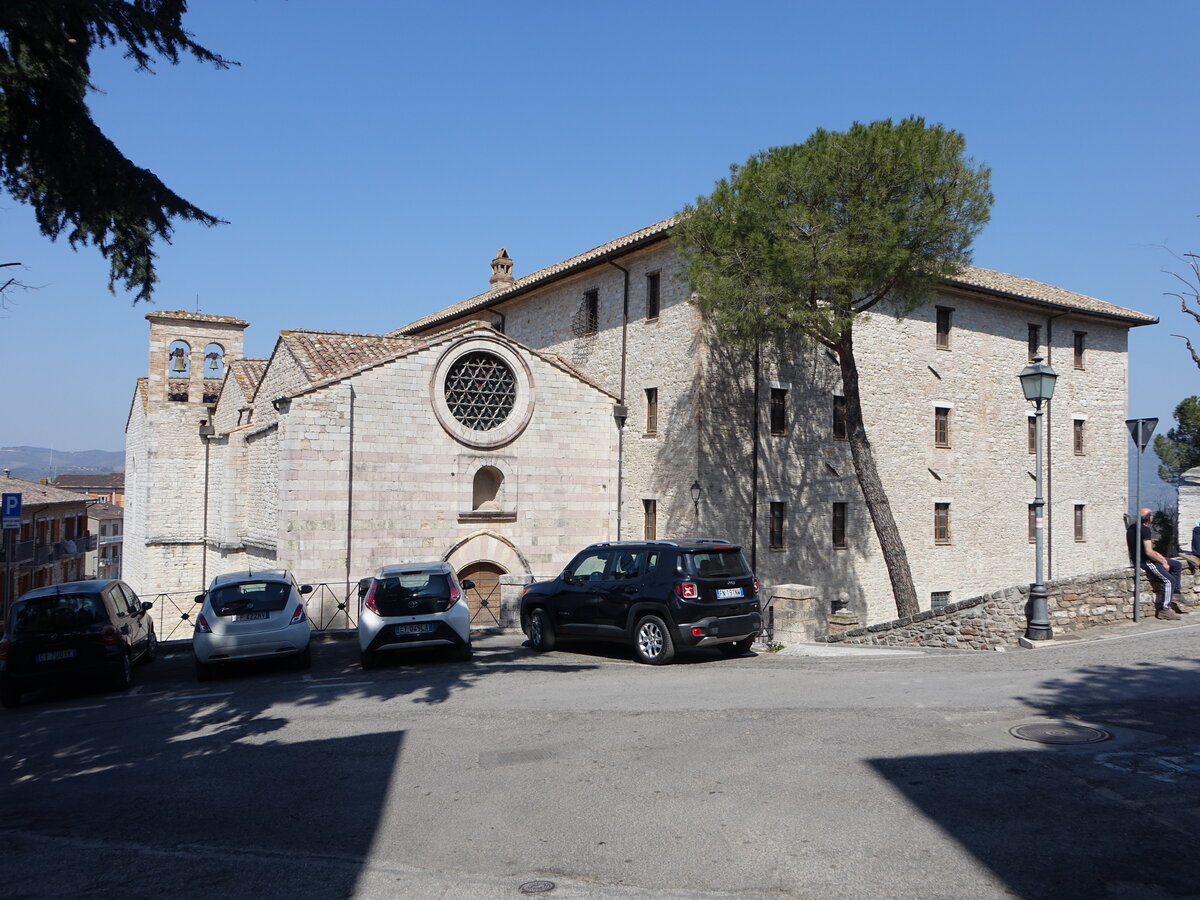 Corciano, Franziskanerkloster mit Kirche San Francesco in der Via del Serraglio (26.03.2022)