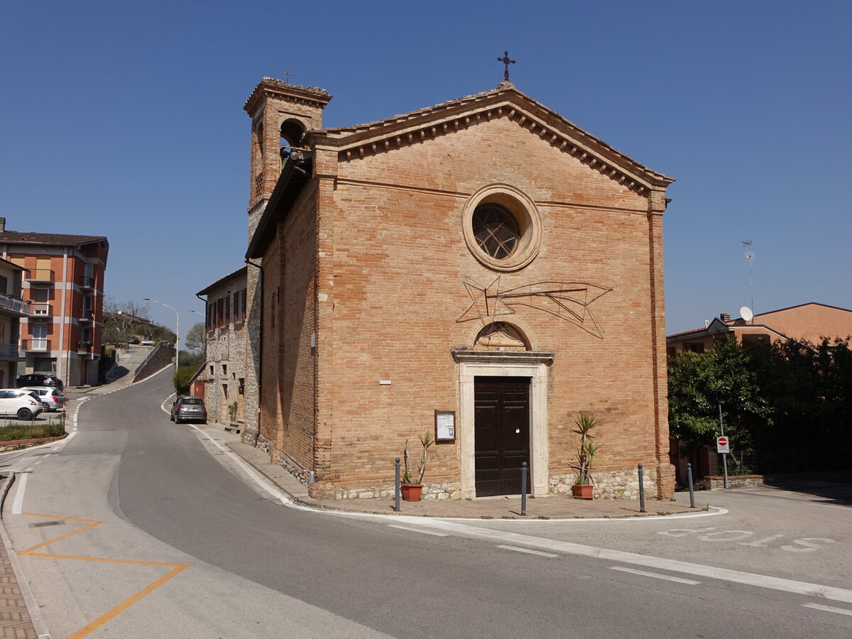 Corciano, Kirche dell Serraglio in der Via Lello Giappesi (26.03.2022)