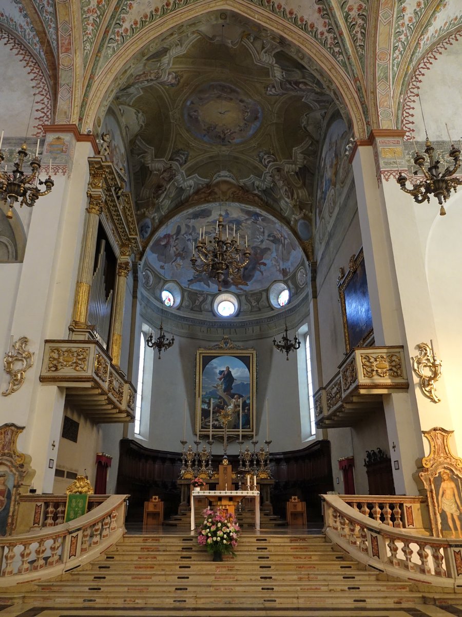 Cortemaggiore, Chor der Basilika St. Maria delle Grazie (10.10.2016)