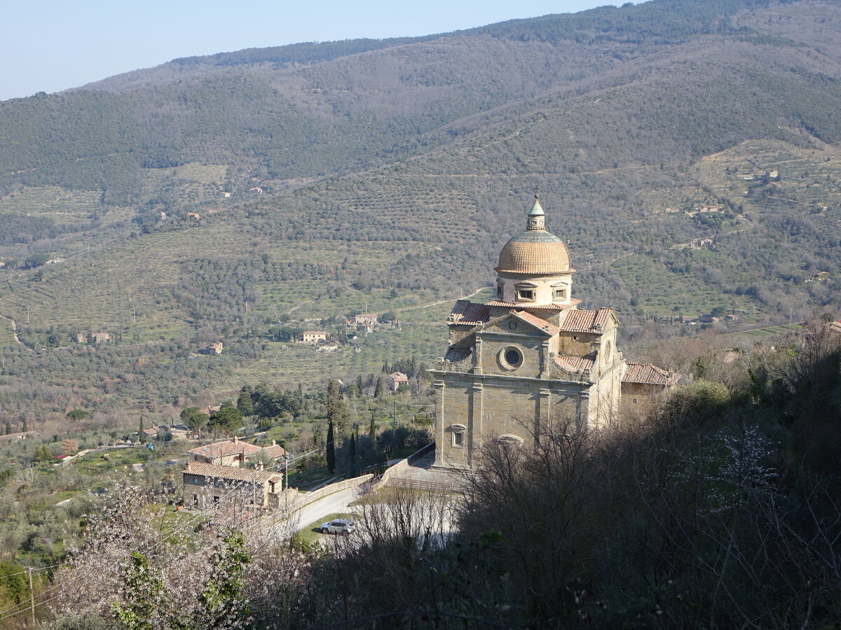 Cortona, Basilika Santa Maria Nuova, erbaut ab 1554 (26.03.2022)