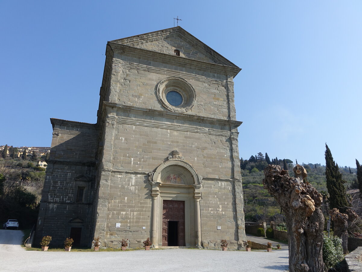 Cortona, Kirche Madonna del Calcinaio, erbaut von 1484 bis 1515 von Francesco di Giorgio Martini  (26.03.2022)