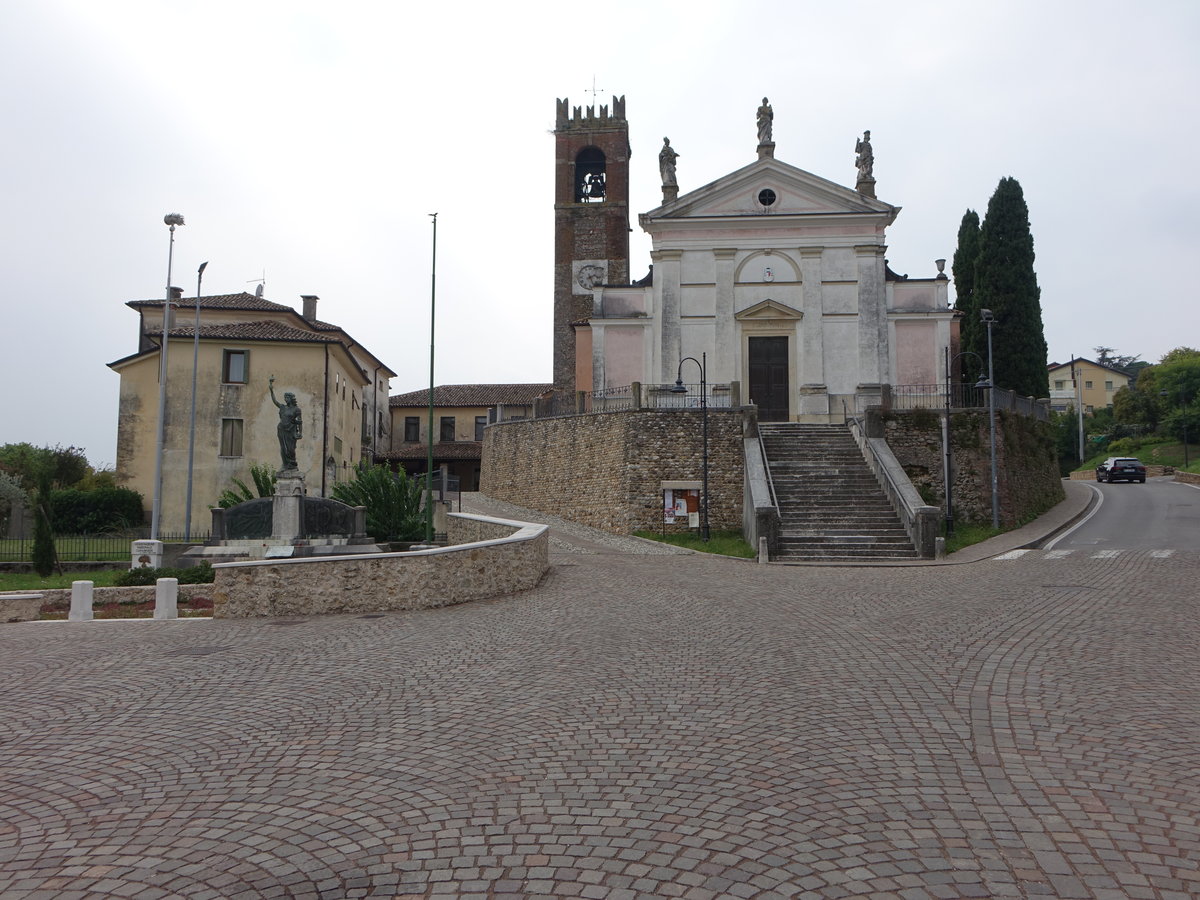 Coste di Maser, Pfarrkirche San Tommaso an der Piazza della Pieve (17.09.2019)