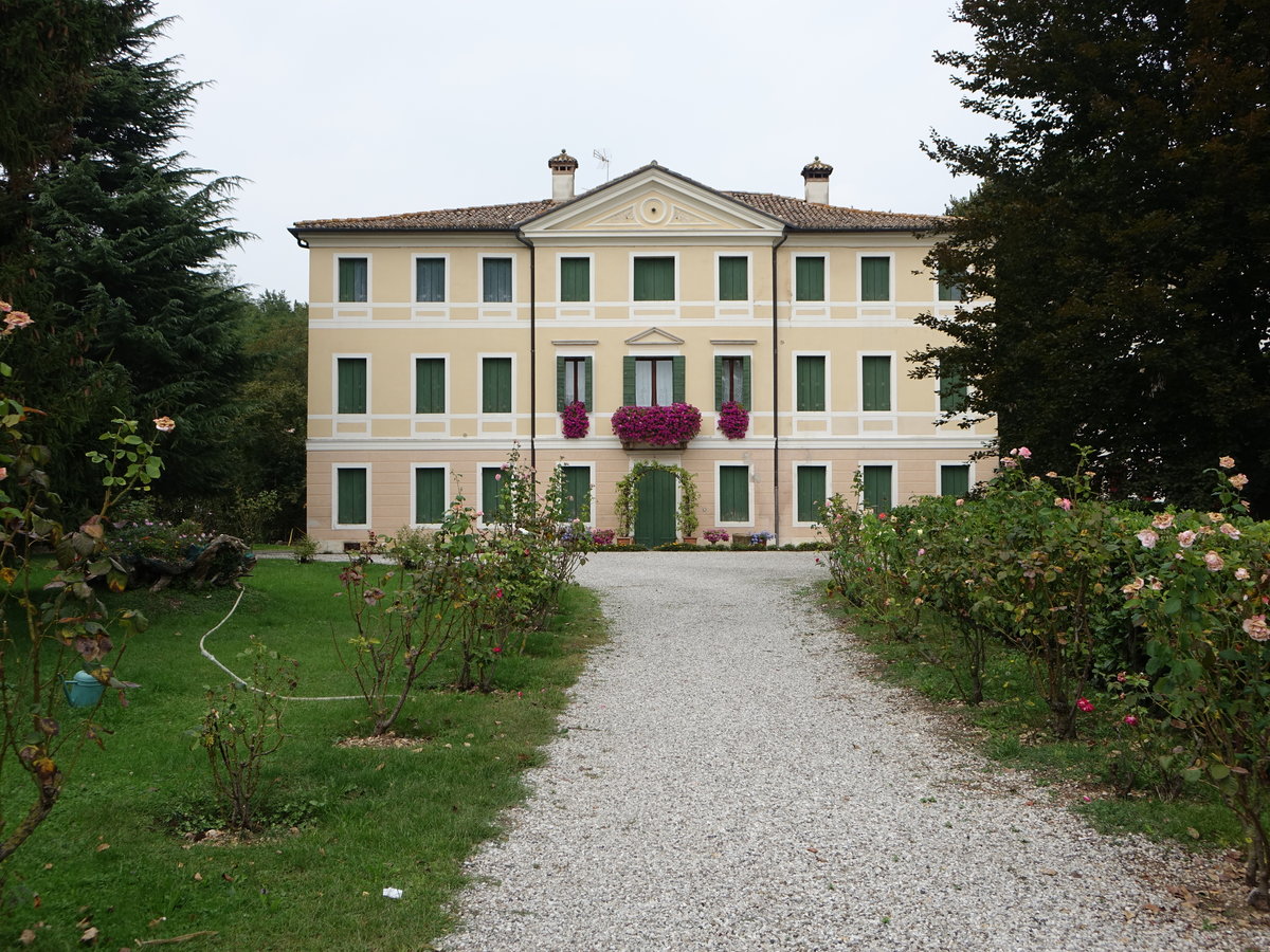 Coste di Maser, Villa Sernagiotto, erbaut im 18. Jahrhundert (17.09.2019)
