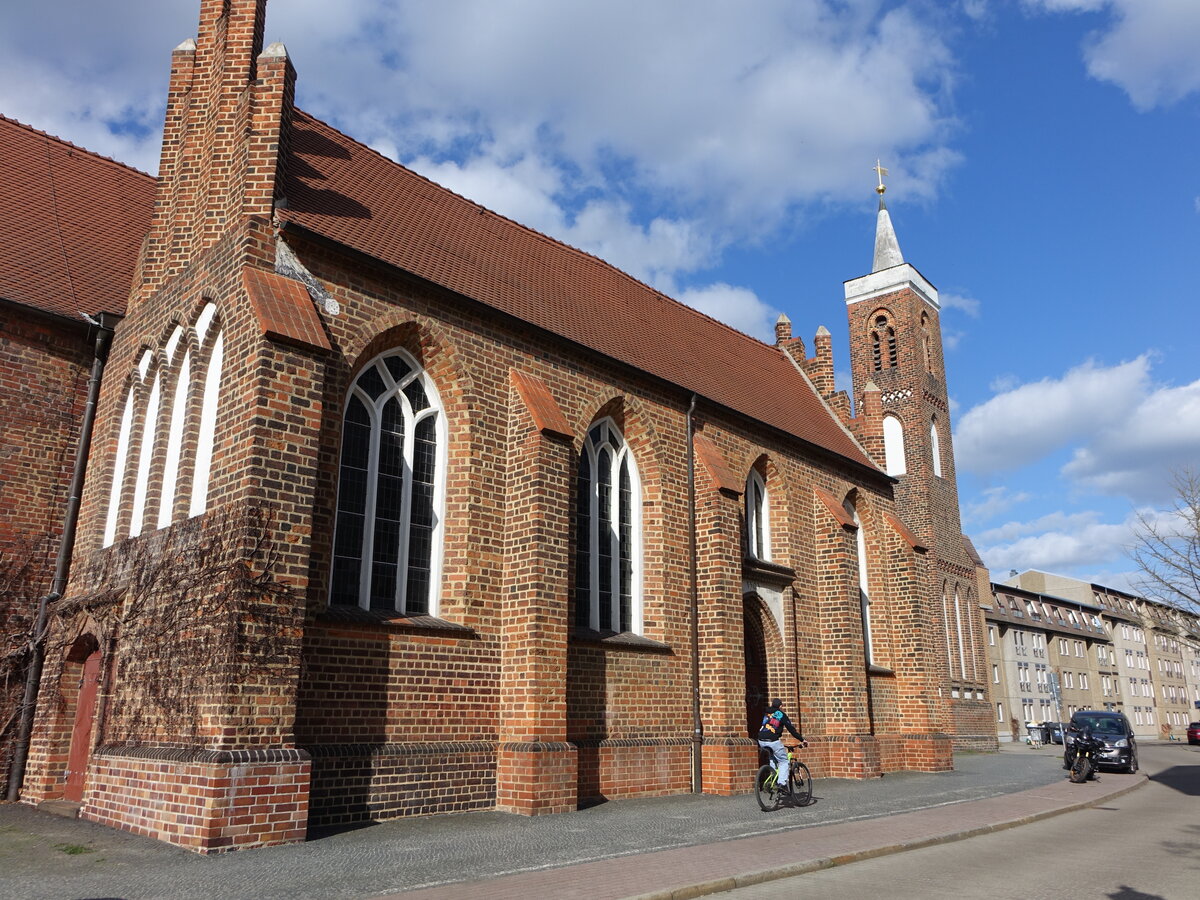 Cottbus, gotische Klosterkirche in der Klosterstra�e, erbaut im 15. Jahrhundert (03.04.2026)
