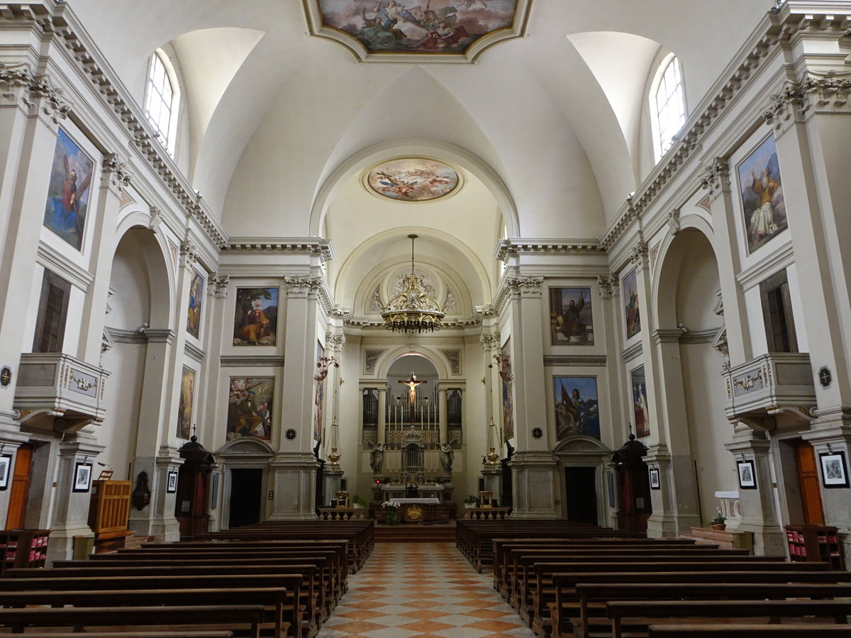 Crespano, barocker Innenraum des Doms San Marco (17.09.2019)