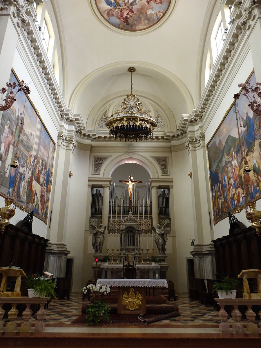Crespano, Chor und Orgel von 1928 im Dom San Marco (17.09.2019)