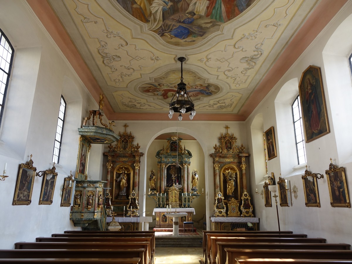 Cronheim, Innenraum der Pfarrkirche St. Maria Magdalena (18.03.2015)