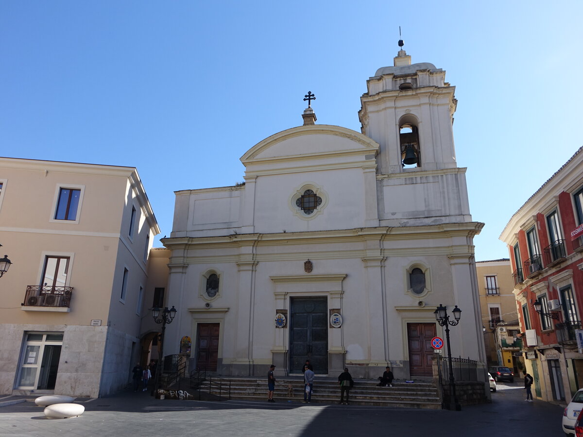 Crotone, Kathedrale St. Maria Assunta, erbaut im 12. Jahrhundert, restauriert im 18. Jahrhundert (08.04.2024)