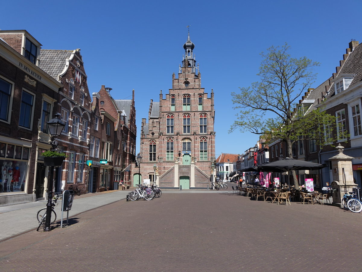 Culemborg, altes Rathaus am Markt, erbaut 1533 durch Rombout Keldermans (09.05.2016)