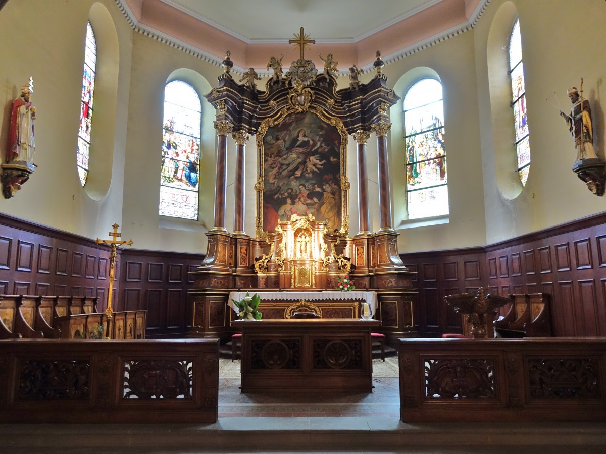 Dabo, Hochaltar in der St. Blasius Kirche (25.10.2015)
