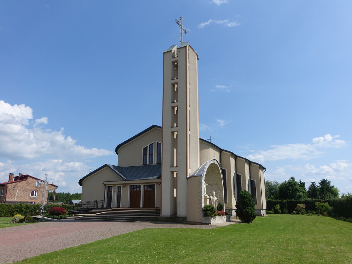 Dachnow, Pfarrkirche Hl. Kreuz in der Lwowska Strae, erbaut 1991 (16.06.2021)