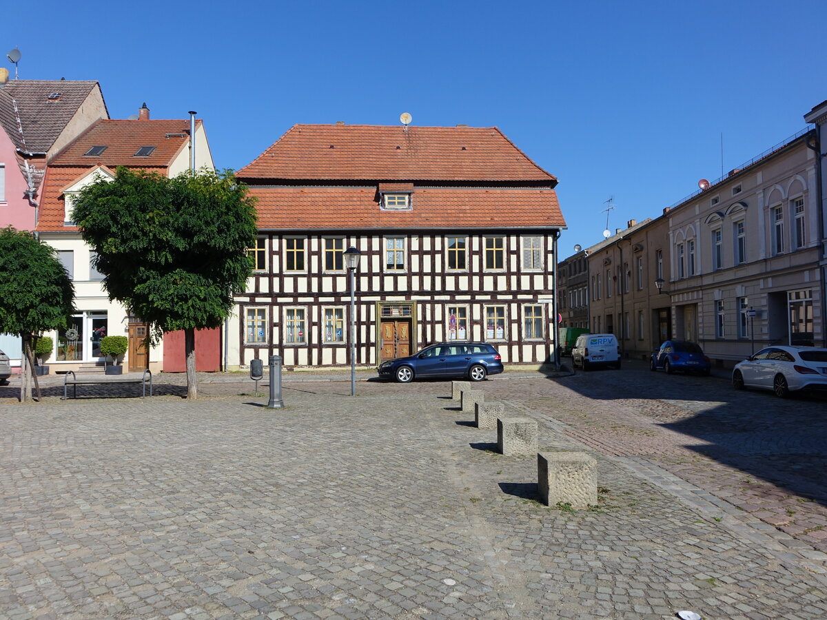 Dahme/Mark, Fachwerkhaus am T�pfermarkt (08.09.2025)