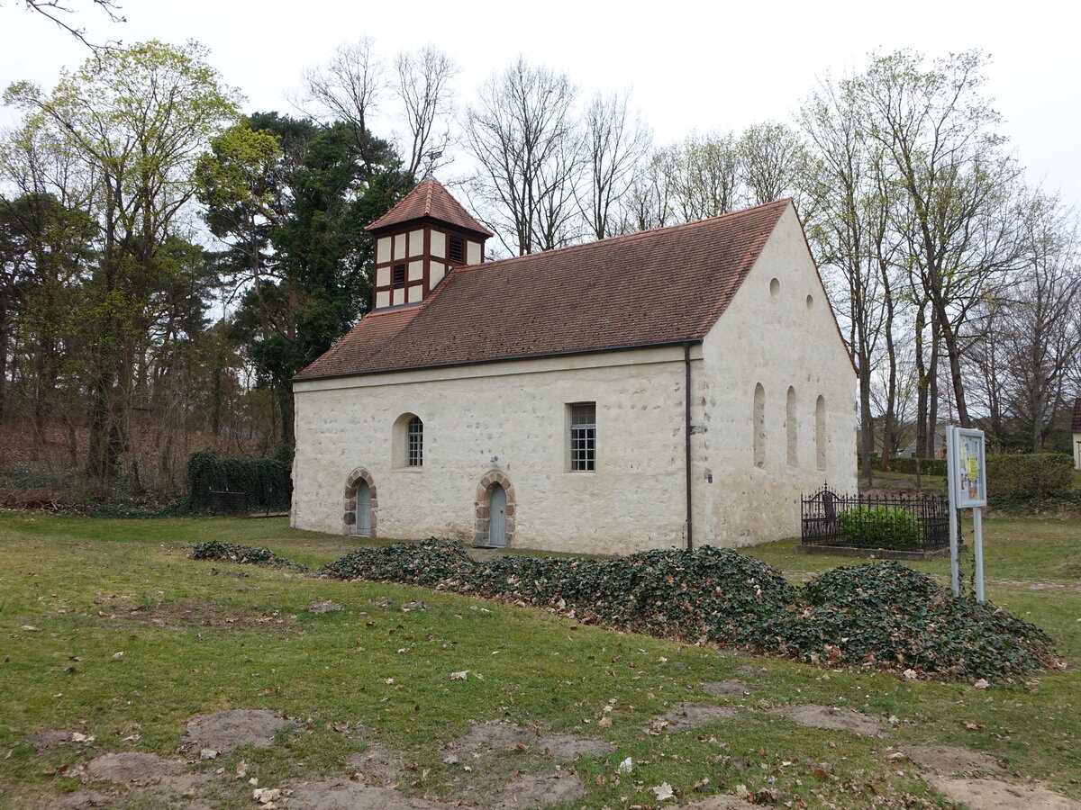 Dahmsdorf, evangelische St. Thomas Kirche, erbaut im 13. Jahrhundert (05.04.2026)