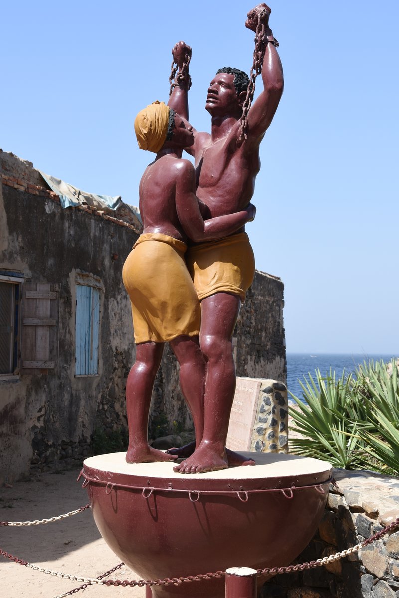 DAKAR (Dpartement de Dakar), 26.03.2016, Mahnmal gegen Sklaverei auf der le de Gore