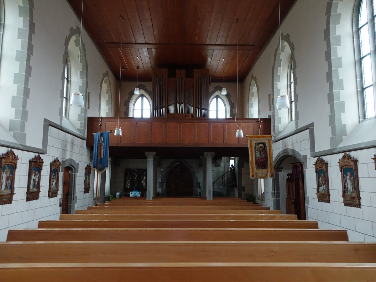 Dangstetten, Orgelempore in der kath. St. Anna Kirche (30.12.2018)